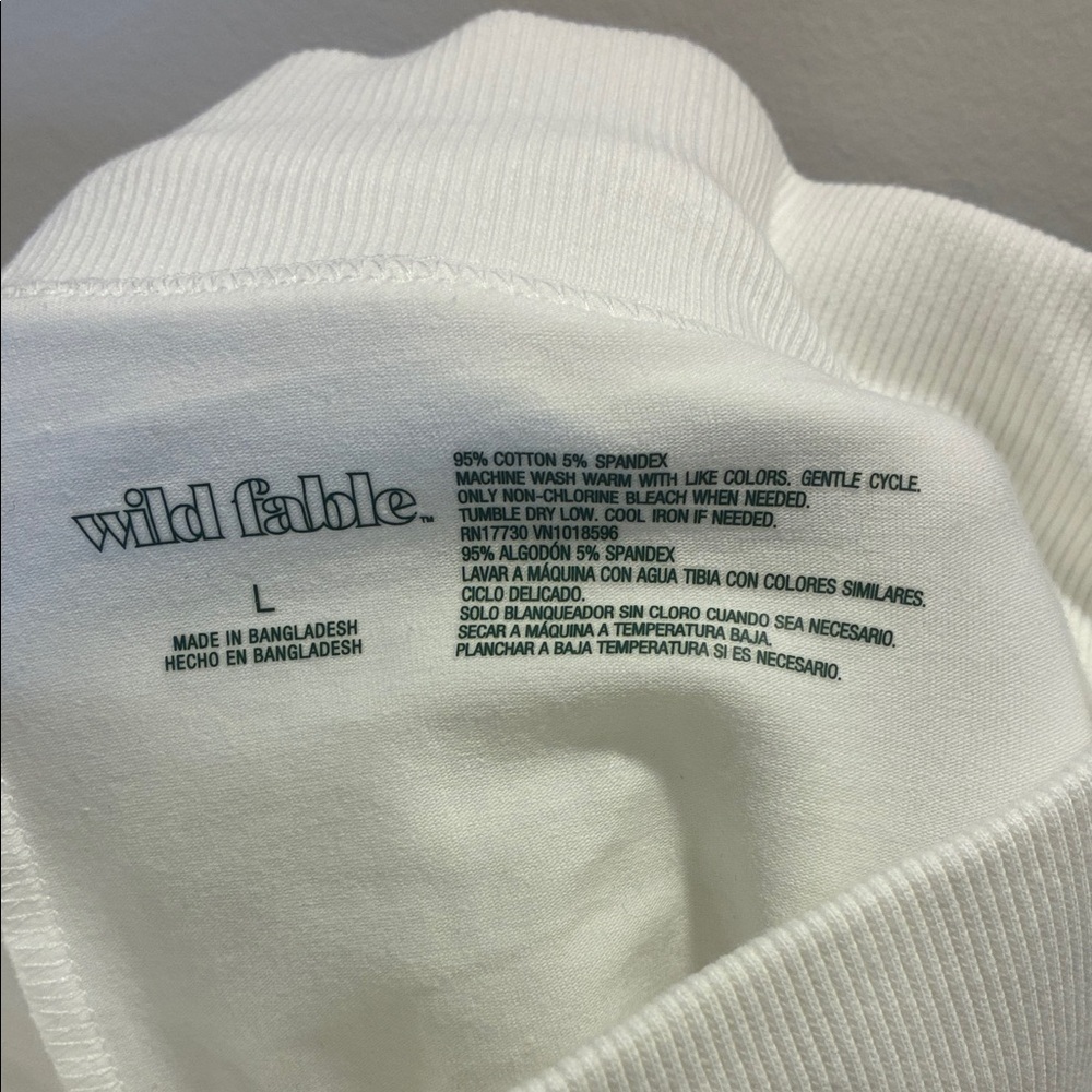 Wild Fable Cream Mini Skirt Size Large - Picture 3 of 4